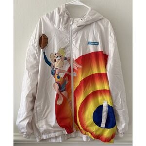 Members Only Looney Tunes Space Jam Windbreaker‎ Jacket Mens 3XL